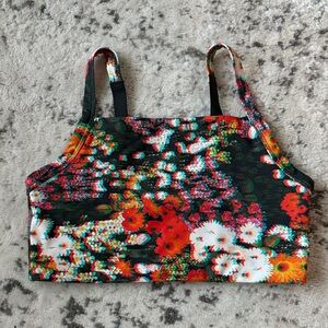 Offline by Aerie Multicolor Floral Women's Sports Bra